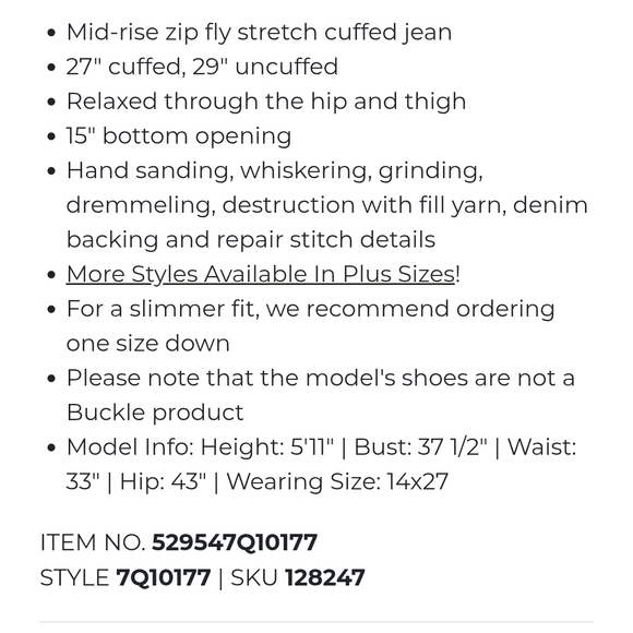 Lucky Brand 24W Light Wash Distressed Reese Boyfriend Jeans Fall Cute BY-3172 - Picture 4 of 15